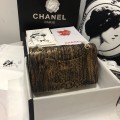 「#10103」Chanel South African python leather custom model with full deerskin lining 01112 25.5*7*16CM