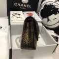 「#10103」Chanel South African python leather custom model with full deerskin lining 01112 25.5*7*16CM