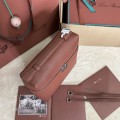 「#7121」Loro pian Extra Pocket L23.5 silver buckle - FAM6491 - 21✖️23.5✖️8cm - red brick color 「#7121」Loro pian Extra Pocket L23.5 silver buckle - FAM6491 - 21✖️23.5✖️8cm - red brick color