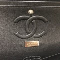 「#10104」Chanel South African python leather custom model with full deerskin lining 01112 25.5*7*16CM