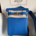 「#4120」Hermès blue HAC A DOS 18*8*25.5cm 「#4120」Hermès blue HAC A DOS 18*8*25.5cm