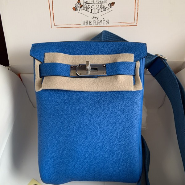 「#4120」Hermès blue HAC A DOS 18*8*25.5cm 「#4120」Hermès blue HAC A DOS 18*8*25.5cm