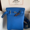 「#4120」Hermès blue HAC A DOS 18*8*25.5cm 「#4120」Hermès blue HAC A DOS 18*8*25.5cm
