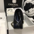 「#10106」Chanel South African python leather custom model with full deerskin lining 01112 25.5*7*16CM