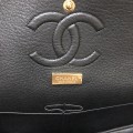 「#10106」Chanel South African python leather custom model with full deerskin lining 01112 25.5*7*16CM
