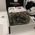 「#10109」Chanel South African python leather custom model with full deerskin lining 01112 25.5*7*16CM