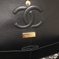 「#10109」Chanel South African python leather custom model with full deerskin lining 01112 25.5*7*16CM