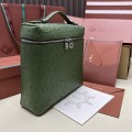 「#7123」Loro pian Extra Pocket L23.5 silver buckle - FAI8511 - 21✖️23.5✖️8cm - lichen green，Ostrich skin