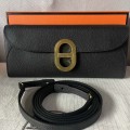 「#4121」Hermès Black Gold Buckle Chaine d'Ancre to go 24*10*2.5cm