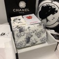 「#10112」Chanel South African python leather custom model with full deerskin lining 01112 25.5*7*16CM