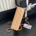 「#10116」Chanel classic logo diamond quilted leather chain AS4416 19*13*7cm