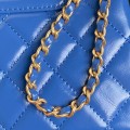 「#10117」Chanel classic logo diamond quilted leather chain AS4416 19*13*7cm
