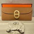 「#4125」Hermès Khaki Gold Buckle Chaine d'Ancre to go 24*10*2.5cm