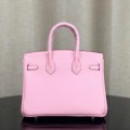 「#4130」Hermès Pink Silver Buckle Birkin Bag 30cm