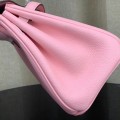 「#4130」Hermès Pink Silver Buckle Birkin Bag 30cm