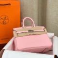 「#4130」Hermès Pink Silver Buckle Birkin Bag 30cm