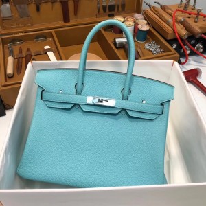 「#4131」 Hermès Macaron Silver Buckle Birkin Bag 30cm