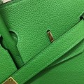 「#4132」Hermès Bamboo Green Silver Buckle Birkin Bag 30cm