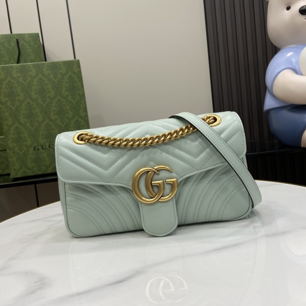 「#3438」GUCCI GG Marmont 443497 26x 13x 6