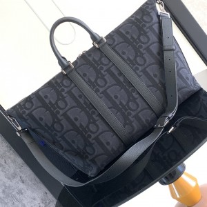 「#2056」 dior  1ESDU134YXL_H03E  Black oversized Oblique print 40 x 33 x 22.5cm