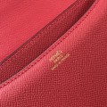 「#4133」 Hermès bright red Constance gold buckle bag 19cm