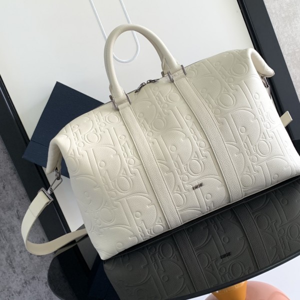 「#2059」 dior  1ESDU134LLG Pearl White 57.5 x 34.5 x 22cm