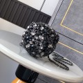 「#10126」Chanel Black Diamond Ball Bag 13cm