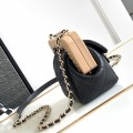 「#10128」Chanel small clutch wooden clip bag AS3053 12*12*7cm