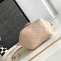 「#10129」Chanel small clutch wooden clip bag AS3053 12*12*7cm