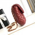 「#10130」Chanel wax red large size 22.5*20*3Cm