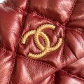 「#10130」Chanel wax red large size 22.5*20*3Cm