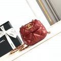 「#10131」Chanel Honey Red Mini 15.5*14*3Cm