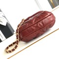 「#10131」Chanel Honey Red Mini 15.5*14*3Cm
