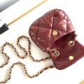 「#10131」Chanel Honey Red Mini 15.5*14*3Cm