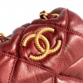 「#10131」Chanel Honey Red Mini 15.5*14*3Cm