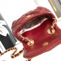 「#10131」Chanel Honey Red Mini 15.5*14*3Cm