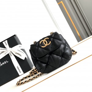 「#10133」Chanel Black Mini 15.5*14*3Cm