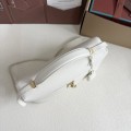 「#7135」Loro pian Extra bag L27 gold buckle - FAN4043 - 16cm*27 cm*10cm - White