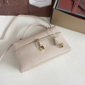「#7136」Loro pian Extra bag L27 gold buckle - FAN4043 - 16cm*27 cm*10cm - cream honey color