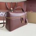 「#7137」Loro pian Extra bag L27 gold buckle - FAN4043 - 16cm*27 cm*10cm - Smoky Caramel