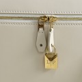 「#7139」Loro pian Extra bag L27 gold buckle - FAN4043 - 16cm*27 cm*10cm - Tender white
