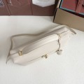 「#7139」Loro pian Extra bag L27 gold buckle - FAN4043 - 16cm*27 cm*10cm - Tender white