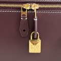 「#7140」Loro pian Extra bag L27 gold buckle - FAN4043 - 16cm*27 cm*10cm - red bean color