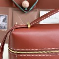 「#7145」Loro pian Extra bag L27 gold buckle - FAN4043 - 16cm*27 cm*10cm - reddish brown 「#7145」Loro pian Extra bag L27 gold buckle - FAN4043 - 16cm*27 cm*10cm - reddish brown