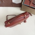 「#7145」Loro pian Extra bag L27 gold buckle - FAN4043 - 16cm*27 cm*10cm - reddish brown 「#7145」Loro pian Extra bag L27 gold buckle - FAN4043 - 16cm*27 cm*10cm - reddish brown