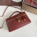「#7145」Loro pian Extra bag L27 gold buckle - FAN4043 - 16cm*27 cm*10cm - reddish brown 「#7145」Loro pian Extra bag L27 gold buckle - FAN4043 - 16cm*27 cm*10cm - reddish brown