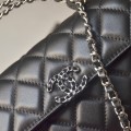 「#10152」Chanel 23p Chanel Dark Horse Kelly Long Handle Bag 19*10*4.5cm