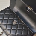 「#10152」Chanel 23p Chanel Dark Horse Kelly Long Handle Bag 19*10*4.5cm