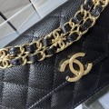 「#10173」Chanel Ohanel 22K New Bag Double Chain Mobile Phone Bag AP3021 17*10*3.5
