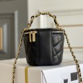 「#10181」Chanel Handmade Chain Handle Cosmetic Bucket Bag 10.5*11.6*10.5cm